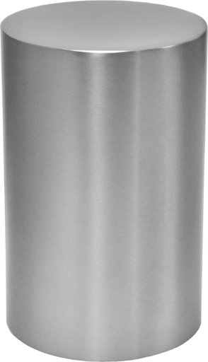 [502 CST] Stainless Steel Silver Cylinder Adult Urn