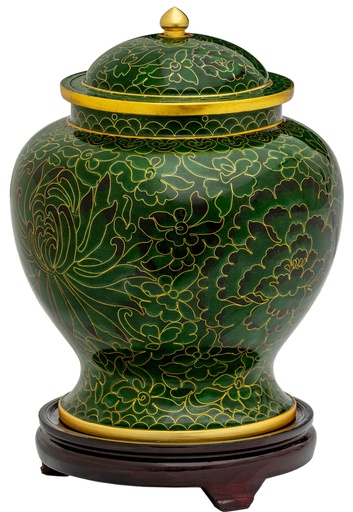 [803 A] Forest Green Adult Urn