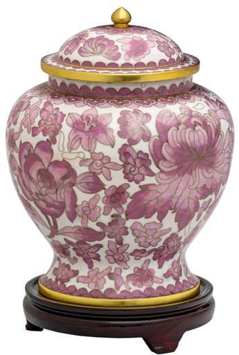 [803 P] Pink Floral Adult Urn